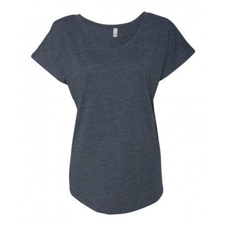 6760 Next Level Apparel 6760 Women's Triblend Dolman T-Shirt VINTAGE NAVY