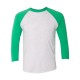 6051 Next Level Apparel Envy Sleeves/ Heather White Body