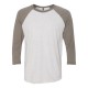 6051 Next Level Apparel Venetian Grey Sleeves/ Heather White Body
