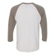6051 Next Level Apparel Venetian Grey Sleeves/ Heather White Body