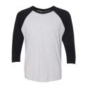 6051 Next Level Apparel Vintage Black Sleeves/ Heather White Body