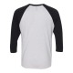 6051 Next Level Apparel Vintage Black Sleeves/ Heather White Body