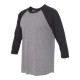 6051 Next Level Apparel Vintage Black Sleeves/ Premium Heather Body