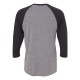 6051 Next Level Apparel Vintage Black Sleeves/ Premium Heather Body