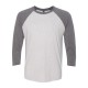 6051 Next Level Apparel Premium Heather Sleeves/ Heather White Body