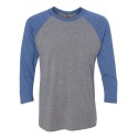 6051 Next Level Apparel Vintage Royal Sleeves/ Premium Heather Body