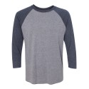 6051 Next Level Apparel Vintage Navy Sleeves/ Premium Heather Body