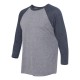 6051 Next Level Apparel Vintage Navy Sleeves/ Premium Heather Body
