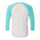 6051 Next Level Apparel Tahiti Blue Sleeves/ Heather White Body