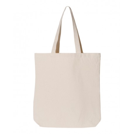 OAD106 OAD OAD106 Gusseted Tote NATURAL