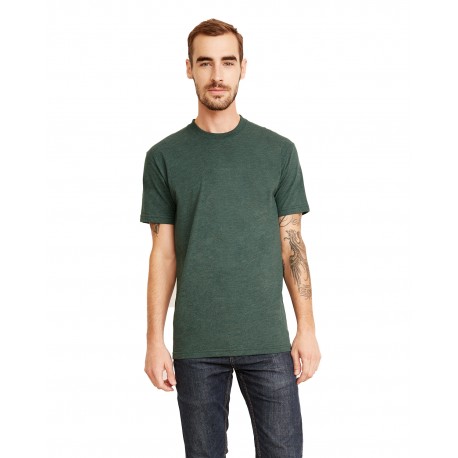 6410 Next Level 6410 Men's Sueded Crew HTH FOREST GREEN