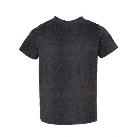 3321 Rabbit Skins 3321 Toddler Fine Jersey Tee BLACK REPTILE