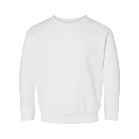 3317 Rabbit Skins 3317 Toddler Fleece Crewneck Sweatshirt WHITE