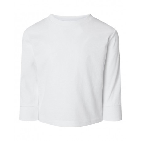 3311 Rabbit Skins 3311 Toddler Cotton Jersey Long Sleeve Tee WHITE