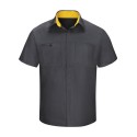 SY42T Red Kap Charcoal/ Yellow