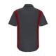 SY42T Red Kap Charcoal/ Fireball Red