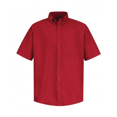 SP80 Red Kap SP80 Poplin Short Sleeve Dress Shirt RED