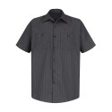 SP20 Red Kap Charcoal/ Blue/ White Stripe