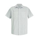 SP20 Red Kap GW-White/ Green Stripe