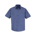 SP84 Red Kap Grey/ Blue Plaid