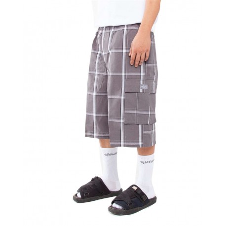 SHSP Shaka Wear SHSP Plaid Shorts DARK GREY