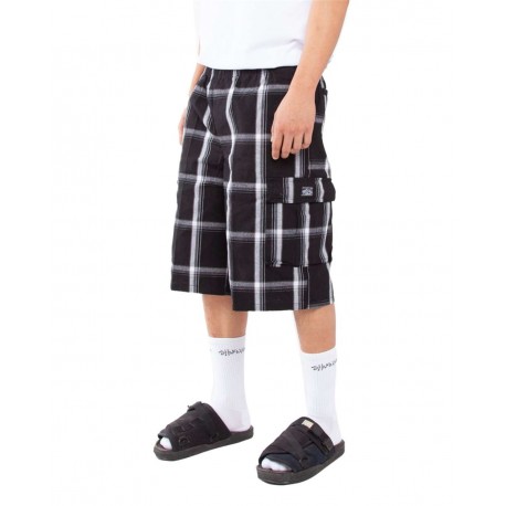 SHSP Shaka Wear SHSP Plaid Shorts BLACK