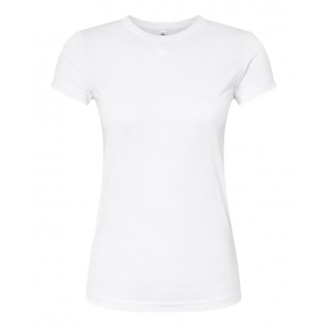 1610 SubliVie 1610 Junior Fit Polyester Sublimation Tee WHITE