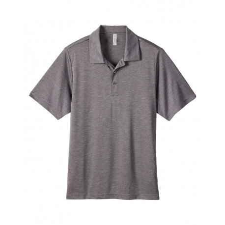 TT51H Team 365 TT51H Zone Sonic Heather Performance Polo Dark Grey Heather