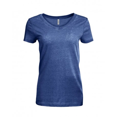 Threadfast Apparel 208B Women's Vintage Dye V-Neck T-Shirt