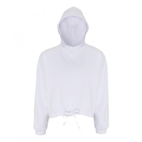 TD085 TriDri TD085 Women's Cropped Maria Hoodie WHITE