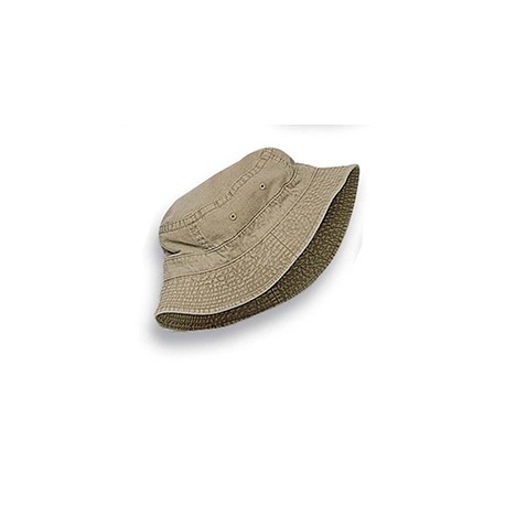 ACVA101 Adams ACVA101 Vacationer Pigment Dyed Bucket Hat KHAKI