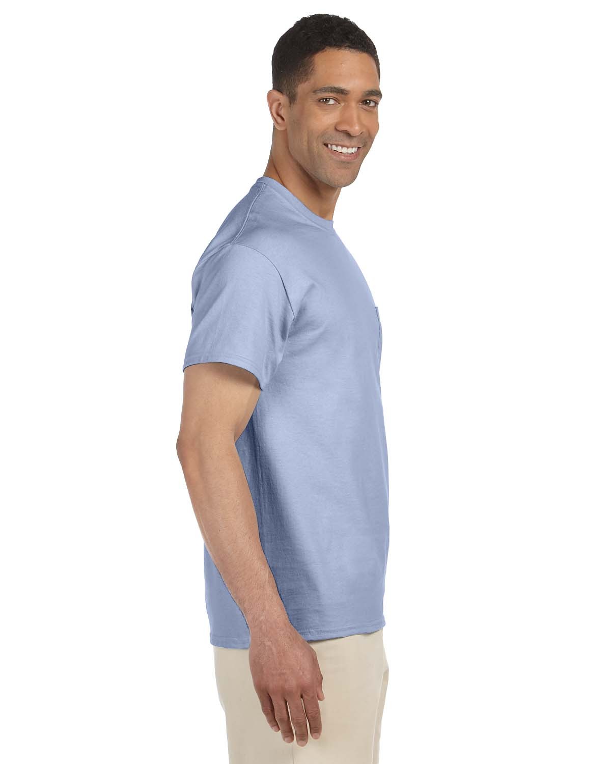 Delighted Uomo T-Shirt In Cotone Con Tasca - G230 6.1 Oz, Ultra Cotton, Manica Corta