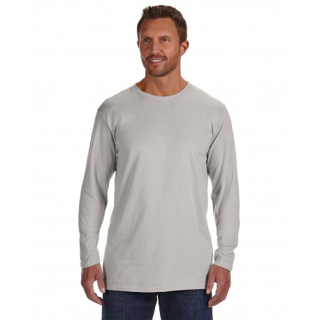 498L Hanes 498L Adult Perfect-T Long-Sleeve T-Shirt LIGHT STEEL
