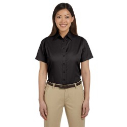 Harriton M500SW Ladies' Easy Blend Short-Sleeve Twill Shirt With Stain-Release