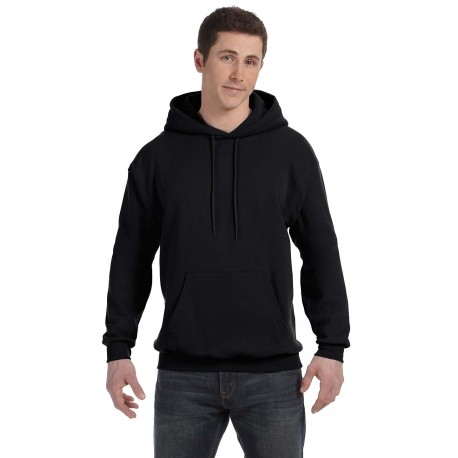 P170 Hanes P170 Unisex Ecosmart 50/50 Pullover Hooded Sweatshirt BLACK