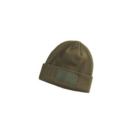 BA527 Big Accessories BA527 Patch Beanie OLIVE
