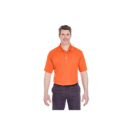 8445 UltraClub 8445 Men's Cool & Dry Stain-Release Performance Polo ORANGE