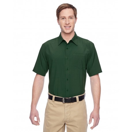 M610S Harriton M610S Men's Paradise Short-Sleeve Performance Shirt PALM GREEN