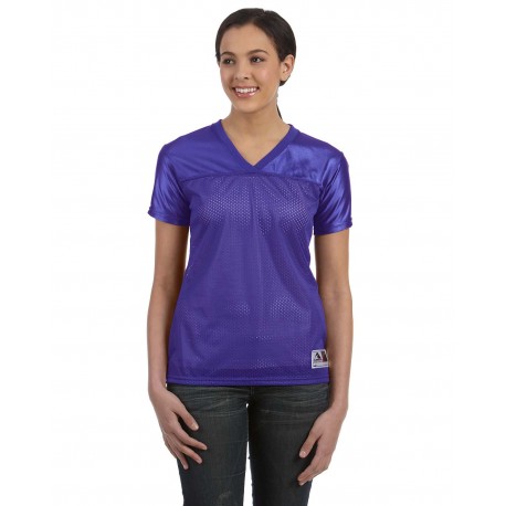 250 Augusta Sportswear 250 Ladies' Junior Fit Replica Football T-Shirt PURPLE