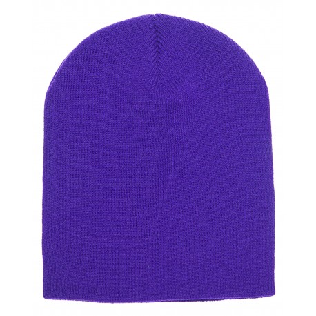 1500 Yupoong 1500 Adult Knit Beanie PURPLE