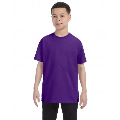 54500 Hanes 54500 Youth Authentic-T T-Shirt PURPLE