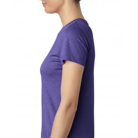 6710 Next Level 6710 Ladies' Triblend Crew PURPLE RUSH
