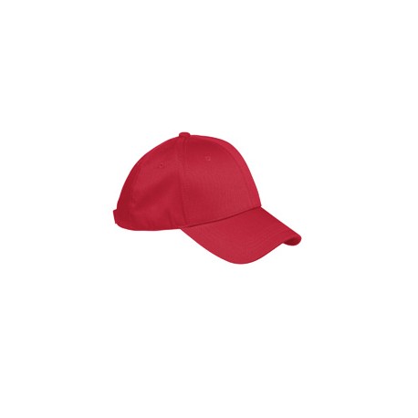 BX020 Big Accessories BX020 6-Panel Structured Twill Cap RED