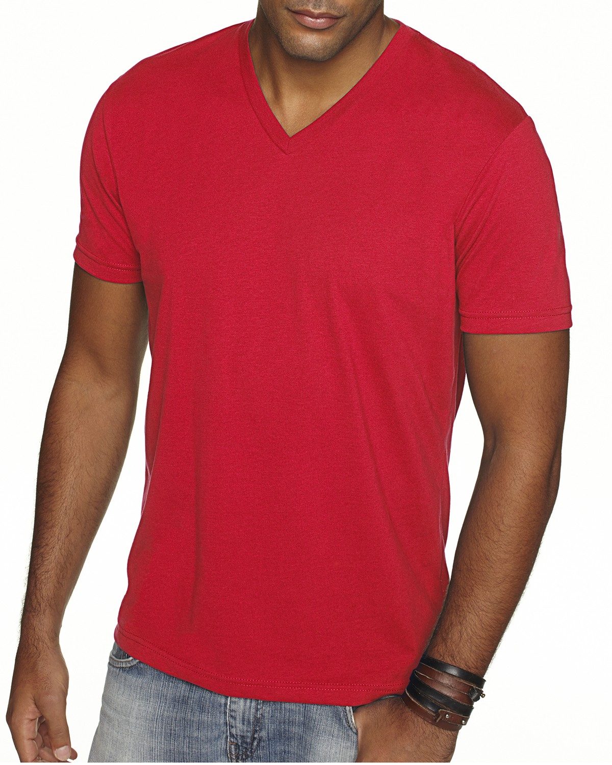 Next Level 6440 Men's Sueded V-Neck T-Shirt