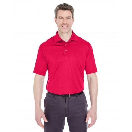 8425 UltraClub 8425 Men's Cool & Dry Sport Performance Interlock Polo RED