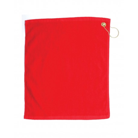 TRU18CG Pro Towels TRU18CG Jewel Collection Soft Touch Golf Towel RED