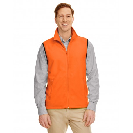 M985 Harriton M985 Adult 8 Oz. Fleece Vest SAFETY ORANGE