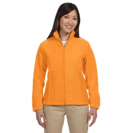 M990W Harriton M990W Ladies' 8 Oz. Full-Zip Fleece SAFETY ORANGE