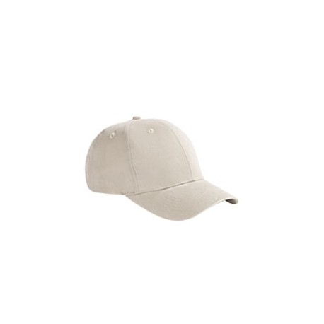 BX002 Big Accessories BX002 6-Panel Brushed Twill Structured Cap STONE