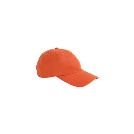 BX001 Big Accessories BX001 6-Panel Brushed Twill Unstructured Cap TANGERINE